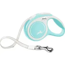 Поводок-рулетка Flexi New Comfort M Tape 5 м (голубой)