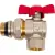 Запорная арматура AV Engineering Шаровой кран угловой бабочка НР-ВН 1/2" AVE095012E
