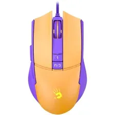 Мышь Bloody L65 Max (желтый/фиолетовый)