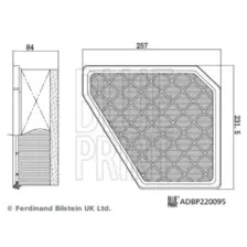 Фильтр воздушный BLUE PRINT ADBP220095