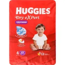 Подгузники-трусики "Dry Expert 4 L" (9-14 кг; 17 шт.)