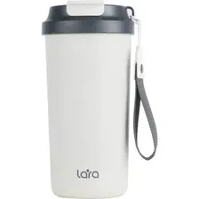 Термокружка Lara LR04-27 (белый/черный)
