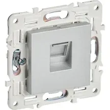 Розетка IEK Skandy SK-K10-1-K23 (серебристый)