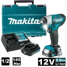 Гайковерт Makita TW141DWAE (с 2-мя АКБ, кейс)