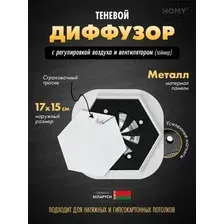 Вентиляционная решетка HOMY AIR гексагон AH100WRT 17x15 (белая)