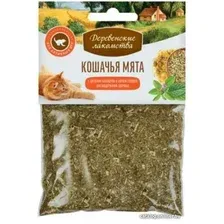 Лакомство для кошек Деревенские лакомства кошачья мята Календула + корень солодки 15 г