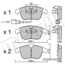 Тормозные колодки Metelli 2206751
