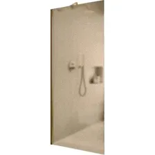 Душевая стенка MaybahGlass 119x195 MGD-685-3ш (бронзовое матовое стекло/золотой)