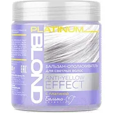 Оттеночный бальзам для волос Белита-М Anty-Yellow Effect Platinum Blond для светлых волос (500г)