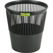 Корзина для бумаг Staff Basic / 238254 (черный)