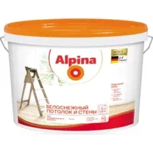 Краска Alpina Белоснежный потолок и стены (10л)