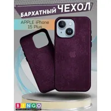 Бампер Bingo Woven Magnetic для APPLE iPhone 15 Plus Бордовый