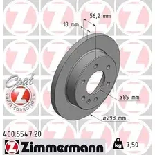 Тормозной диск ZIMMERMANN 400.5547.20 полный , задняя ось