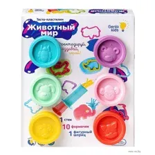 Набор для лепки из пластилина "Животный мир"