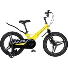 Детский велосипед Maxiscoo Space Deluxe 18 2026 / MSC-S1851D (желтый матовый)