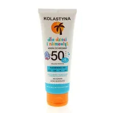 Крем солнцезащитный KOLASTYNA Baby для детей и младенцев SPF 50, 75мл