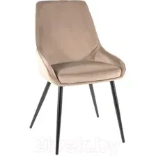 Стул Signal Cobe Velvet (Bluvel 40 темно-бежевый/черный)