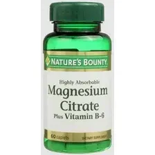 Комплекс Nature's Bounty Цитрат магния с витамином В6 1,56г (60 таблеток)