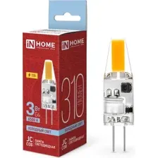 Светодиодная лампочка In Home LED-JC-COB 3 Вт 12В G4 6500К 310 Лм