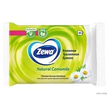 Бумага туалетная ZEMMA (ZEWA) Natural Camomile Влажная 40 листов (201124015)