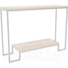 Консольный столик Hype Mebel Голд 100x35 (белый/древесина белая)