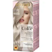 Крем-краска для волос Studio Professional Ultima Color тон 10.1 пепельный блондин