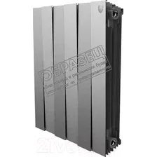 Радиатор биметаллический Royal Thermo Piano Forte 500 Серебристый (10 секций)