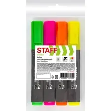 Набор текстовыделителей Staff College Stick 151501 (4 шт)