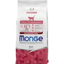 Сухой корм Monge Cat Speciality Line Monoprotein для котят и беременных кошек, из говядины 400гр