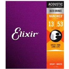Струны для гитары Elixir Strings 11182 13-53 HD Light