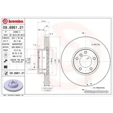 Тормозной диск Brembo 09896121