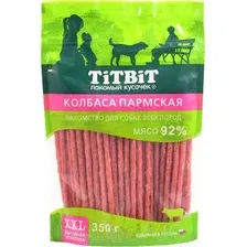 Лакомство для собак TiTBiT Золотая коллекция. Колбаса Пармская 350 г