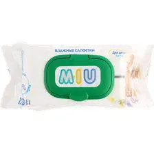 Влажные салфетки Senso Baby MIU С экстрактом алоэ (120 шт)