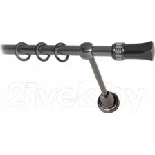 Карниз для штор Lm Decor Севилла 120 1р гладкий (антрацит, 3.2м)