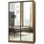 Шкаф-купе Рэйгрупп Bromo VVH 01 РГ-12.01 B 120 VVH 120x220.5 (дуб велингтон/черный)