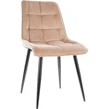 Стул Signal Chic Velvet (bluvel 28 бежевый/черный)