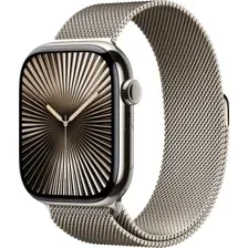 Умные часы Apple Watch Series 10 LTE 46 мм (титановый корпус, титановый/титановый, миланская петля M/L)