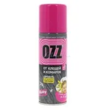 OZZ BABY Аэрозоль детский от клещей и комаров, 120мл
