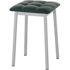 Табурет AMC Comfort 7К5.9 (кожзам, зеленый/серебристый)