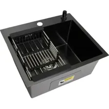 Мойка кухонная Wisent WS-35044BD/GER013 (с сифоном, дозатором и коландером)