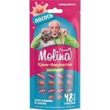 Лакомство для кошек Molina Вывод комков шерсти из желудка / 74082 (48г)
