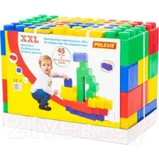 Конструктор Полесье Строительный XXL / 68033 (45эл)