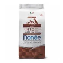 Сухой корм Monge Dog Speciality Line Monoprotein для взрослых собак всех пород, из ягненка с рисом и картофелем 2,5кг