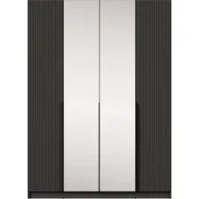 Шкаф Black Red White SZF2D2L  (графит/графит)