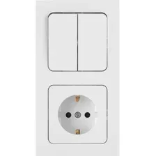 Блок розеток Bylectrica Astrum 2В-РЦ-7522 (белый)