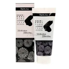 Пенка для лица FARMSTAY Charcoal Pure Cleansing Foam очищая c древесным углем, 180 мл