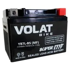 Аккумулятор для мотоцикла VOLAT 8 А·ч (YB7L-BS MF)