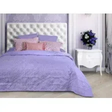 Покрывало BELLISSIMO Arti 140х200 / 2519100514-54Vn (вензель лиловый)