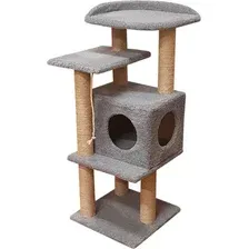 Комплекс для кошек Cat House Сирень 1.08 (джут серый)