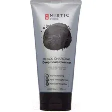 Пенка для умывания Mistic Black Charcoal Deep Foam Cleanser Глубокоочищающая с углем (180мл)